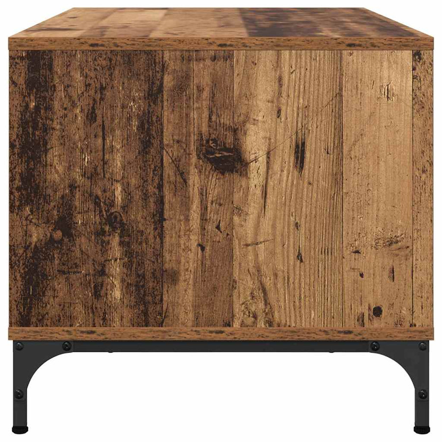 Salontafel met lade Oudhout 90 x 49 x 46 cm Bewerkt hout