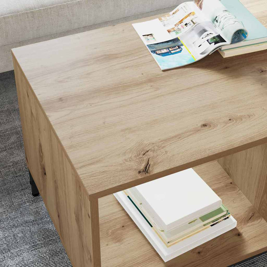 Salontafel met lade Artisan Eiken 90 x 49 x 46 cm Bewerkt hout