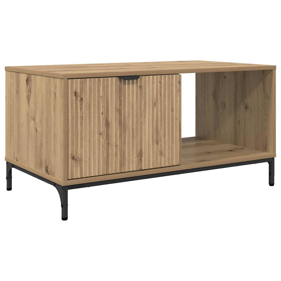 Salontafel met lade Artisan Eiken 90 x 49 x 46 cm Bewerkt hout