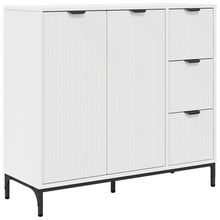 Dressoir met lade Wit 89,5 x 33 x 82 cm Bewerkt hout