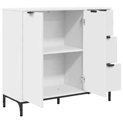 Dressoir met lade Wit 89,5 x 33 x 82 cm Bewerkt hout