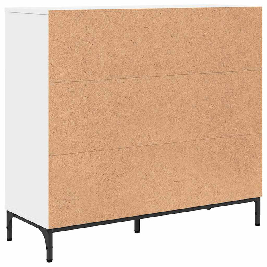 Dressoir met lade Wit 89,5 x 33 x 82 cm Bewerkt hout