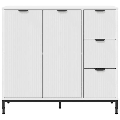 Dressoir met lade Wit 89,5 x 33 x 82 cm Bewerkt hout