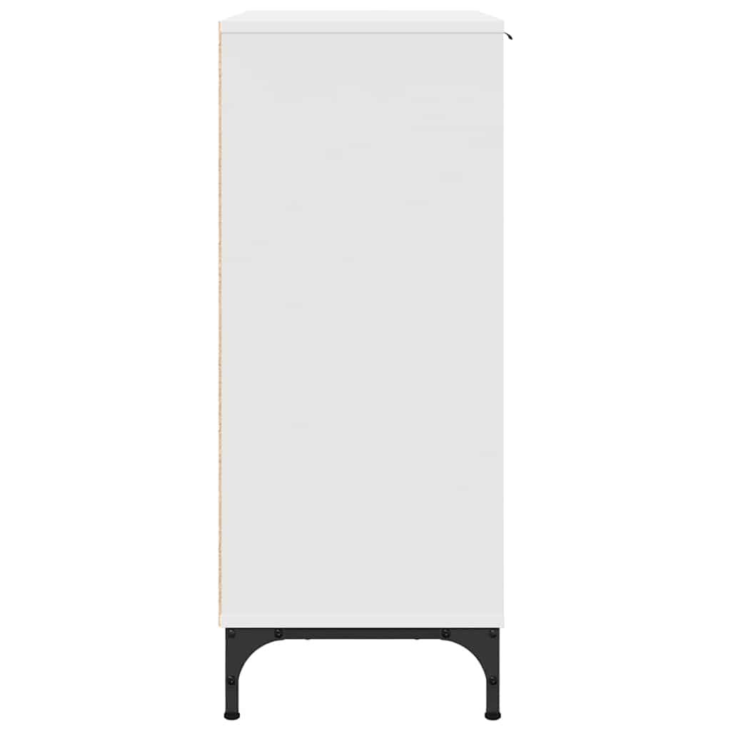 Dressoir met lade Wit 89,5 x 33 x 82 cm Bewerkt hout