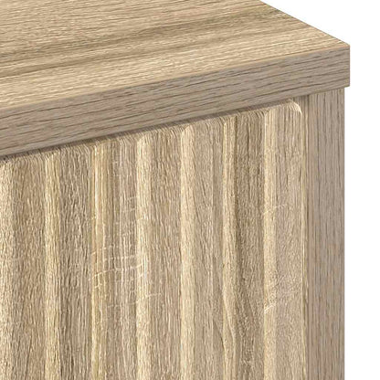 Dressoir met lade Sonoma eiken 89,5 x 33 x 82 cm Bewerkt hout