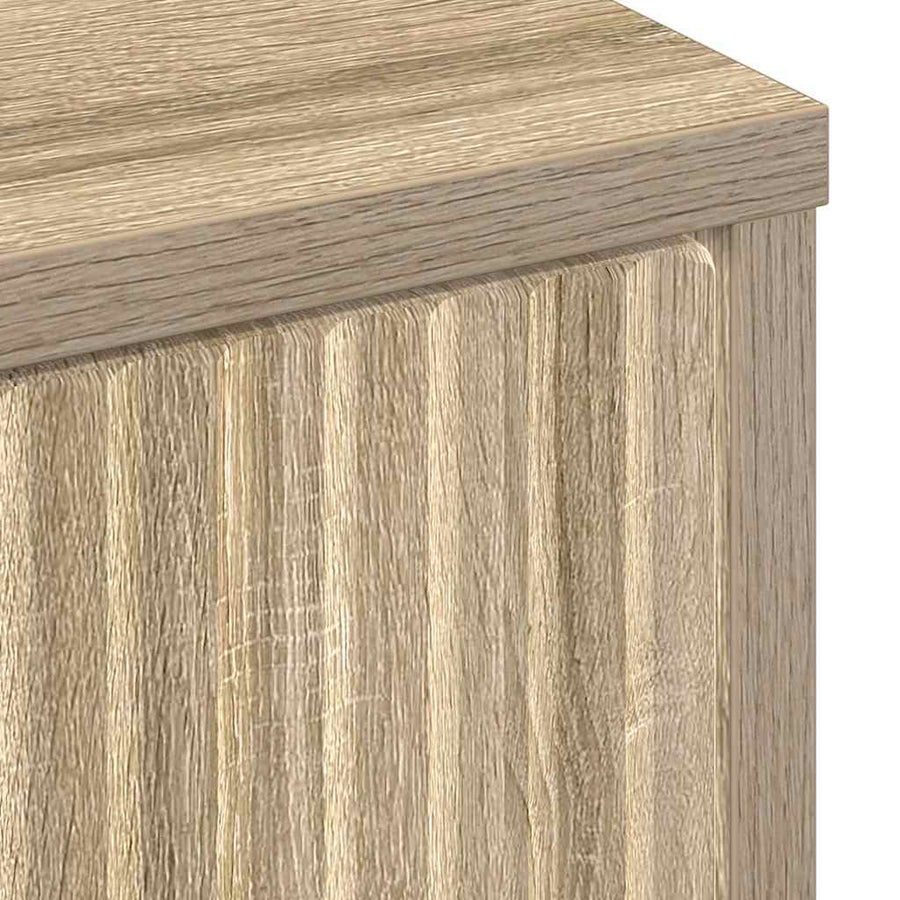 Dressoir met lade Sonoma eiken 89,5 x 33 x 82 cm Bewerkt hout