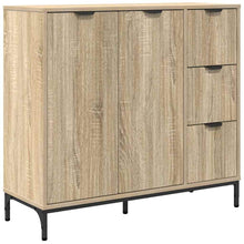 Dressoir met lade Sonoma eiken 89,5 x 33 x 82 cm Bewerkt hout