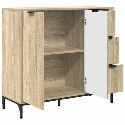 Dressoir met lade Sonoma eiken 89,5 x 33 x 82 cm Bewerkt hout