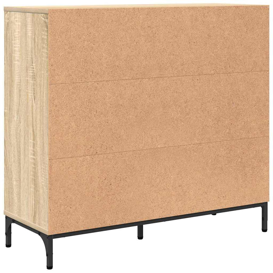 Dressoir met lade Sonoma eiken 89,5 x 33 x 82 cm Bewerkt hout