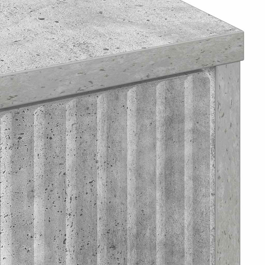 Dressoir met lade Betongrijs 89,5 x 33 x 82 cm Bewerkt hout