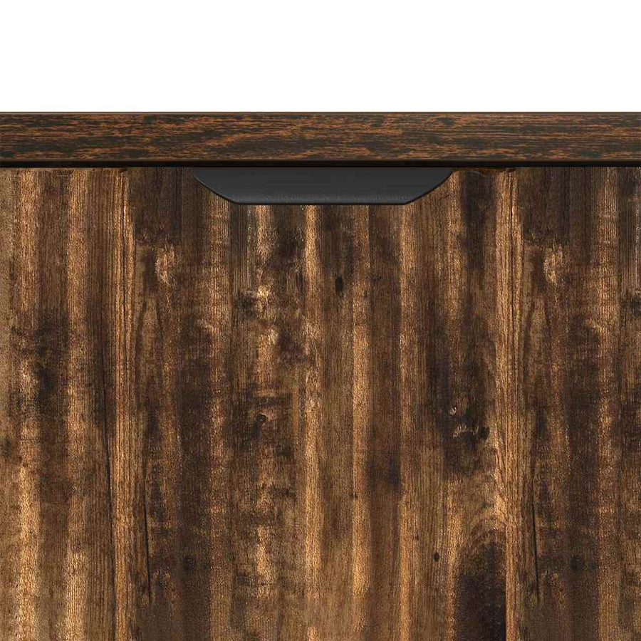Dressoir met lade Gerookt eiken 89,5 x 33 x 82 cm Bewerkt hout