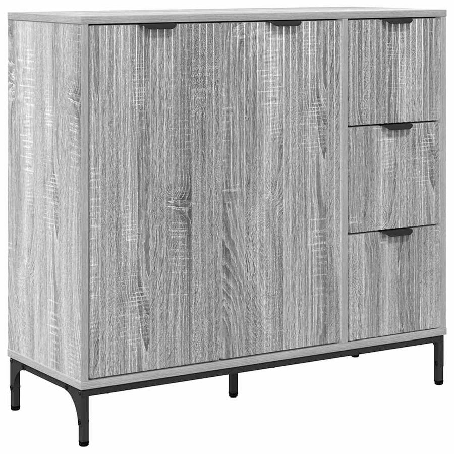 Dressoir met lade Grijs sonoma 89,5 x 33 x 82 cm Bewerkt hout