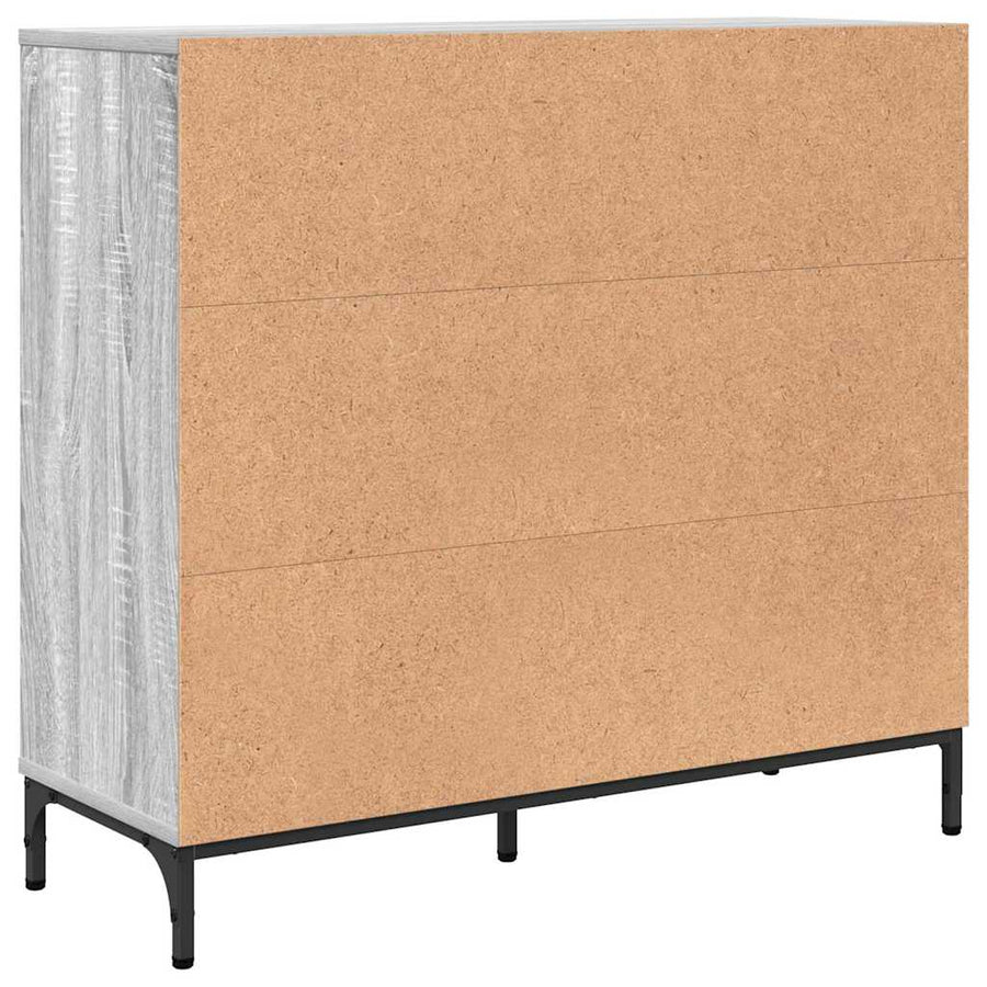 Dressoir met lade Grijs sonoma 89,5 x 33 x 82 cm Bewerkt hout
