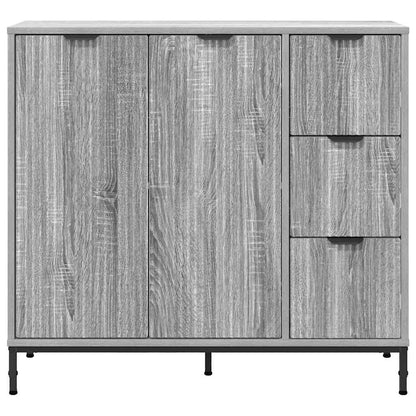 Dressoir met lade Grijs sonoma 89,5 x 33 x 82 cm Bewerkt hout