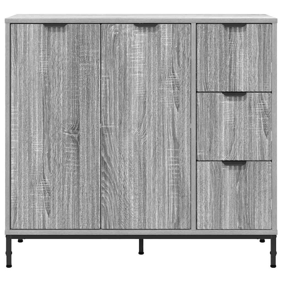 Dressoir met lade Grijs sonoma 89,5 x 33 x 82 cm Bewerkt hout