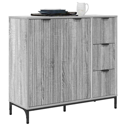 Dressoir met lade Grijs sonoma 89,5 x 33 x 82 cm Bewerkt hout