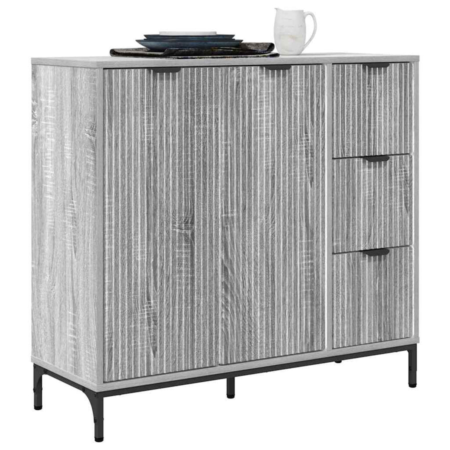 Dressoir met lade Grijs sonoma 89,5 x 33 x 82 cm Bewerkt hout