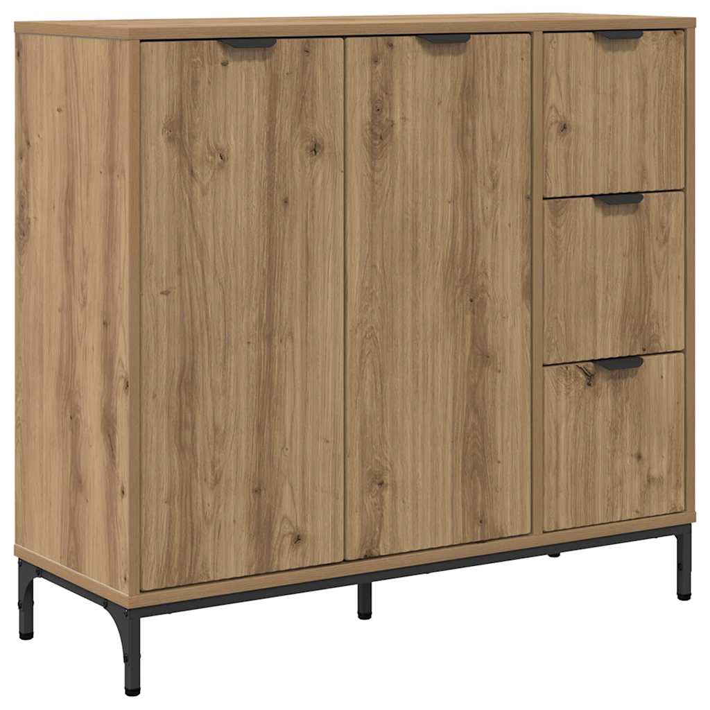 Dressoir met lade Artisan Eiken 89,5 x 33 x 82 cm Bewerkt hout