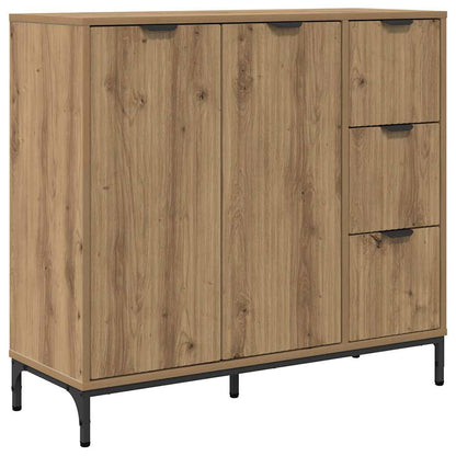 Dressoir met lade Artisan Eiken 89,5 x 33 x 82 cm Bewerkt hout