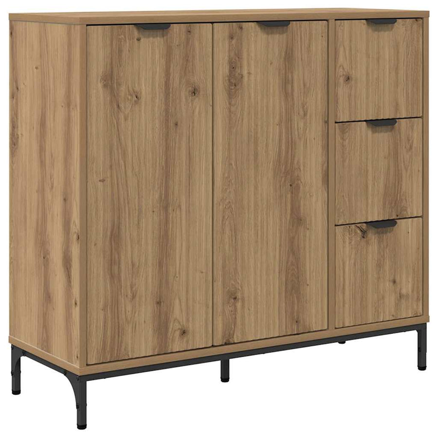 Dressoir met lade Artisan Eiken 89,5 x 33 x 82 cm Bewerkt hout