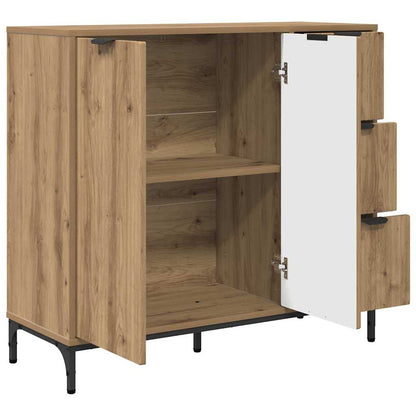 Dressoir met lade Artisan Eiken 89,5 x 33 x 82 cm Bewerkt hout