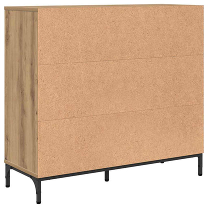 Dressoir met lade Artisan Eiken 89,5 x 33 x 82 cm Bewerkt hout