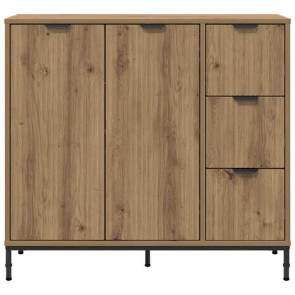 Dressoir met lade Artisan Eiken 89,5 x 33 x 82 cm Bewerkt hout