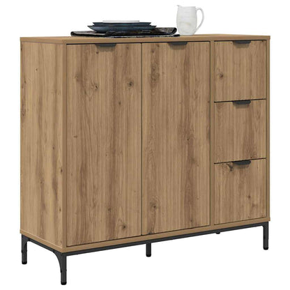 Dressoir met lade Artisan Eiken 89,5 x 33 x 82 cm Bewerkt hout