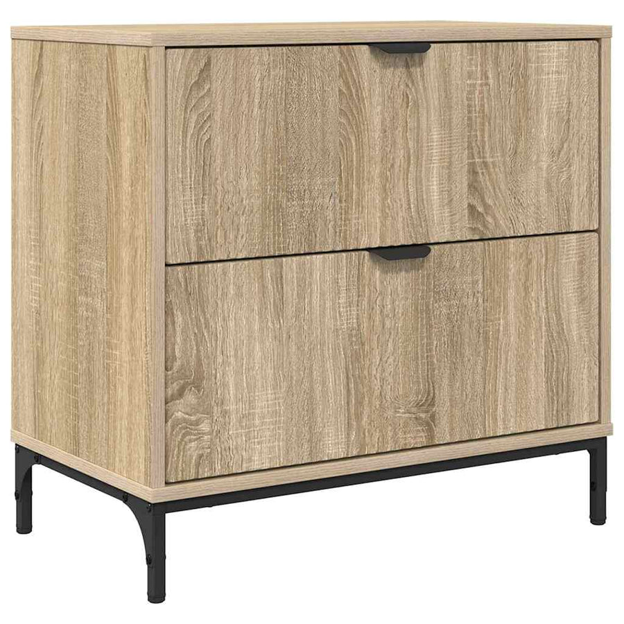Nachtkastje Sonoma eiken 63.5 x 36 x 61 cm Bewerkt hout
