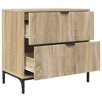 Nachtkastje Sonoma eiken 63.5 x 36 x 61 cm Bewerkt hout