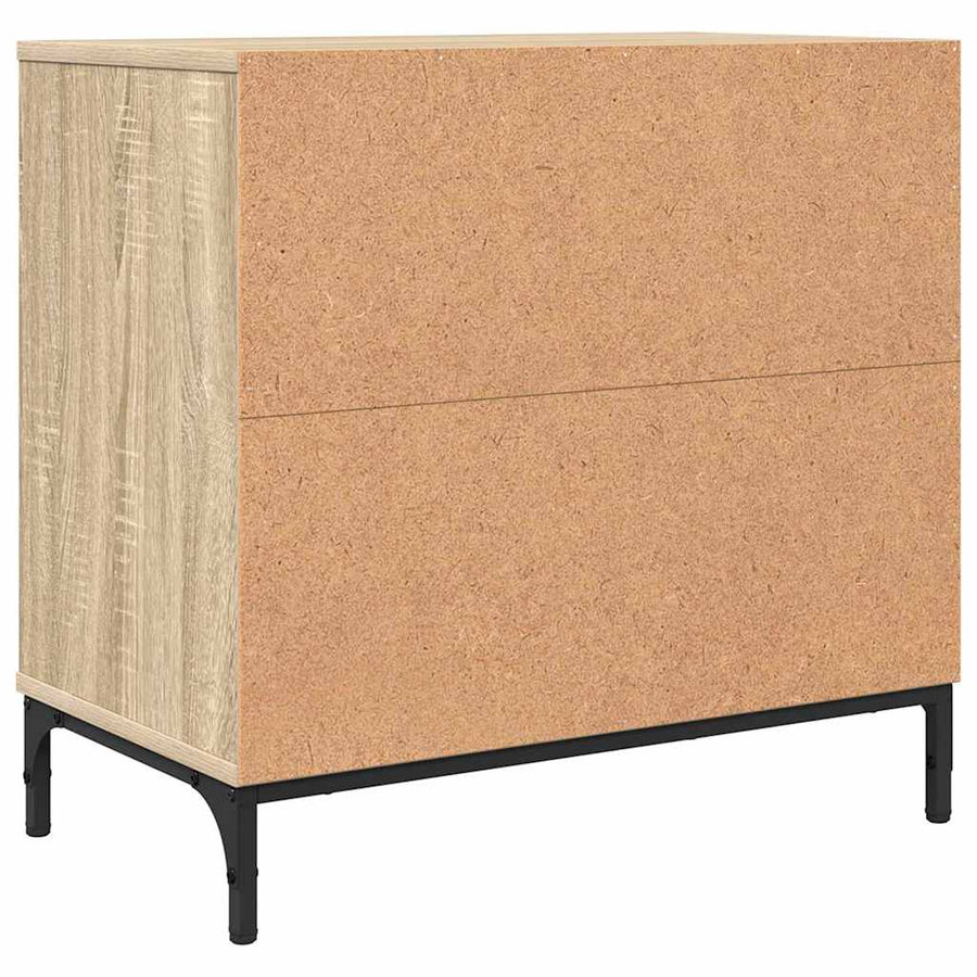 Nachtkastje Sonoma eiken 63.5 x 36 x 61 cm Bewerkt hout