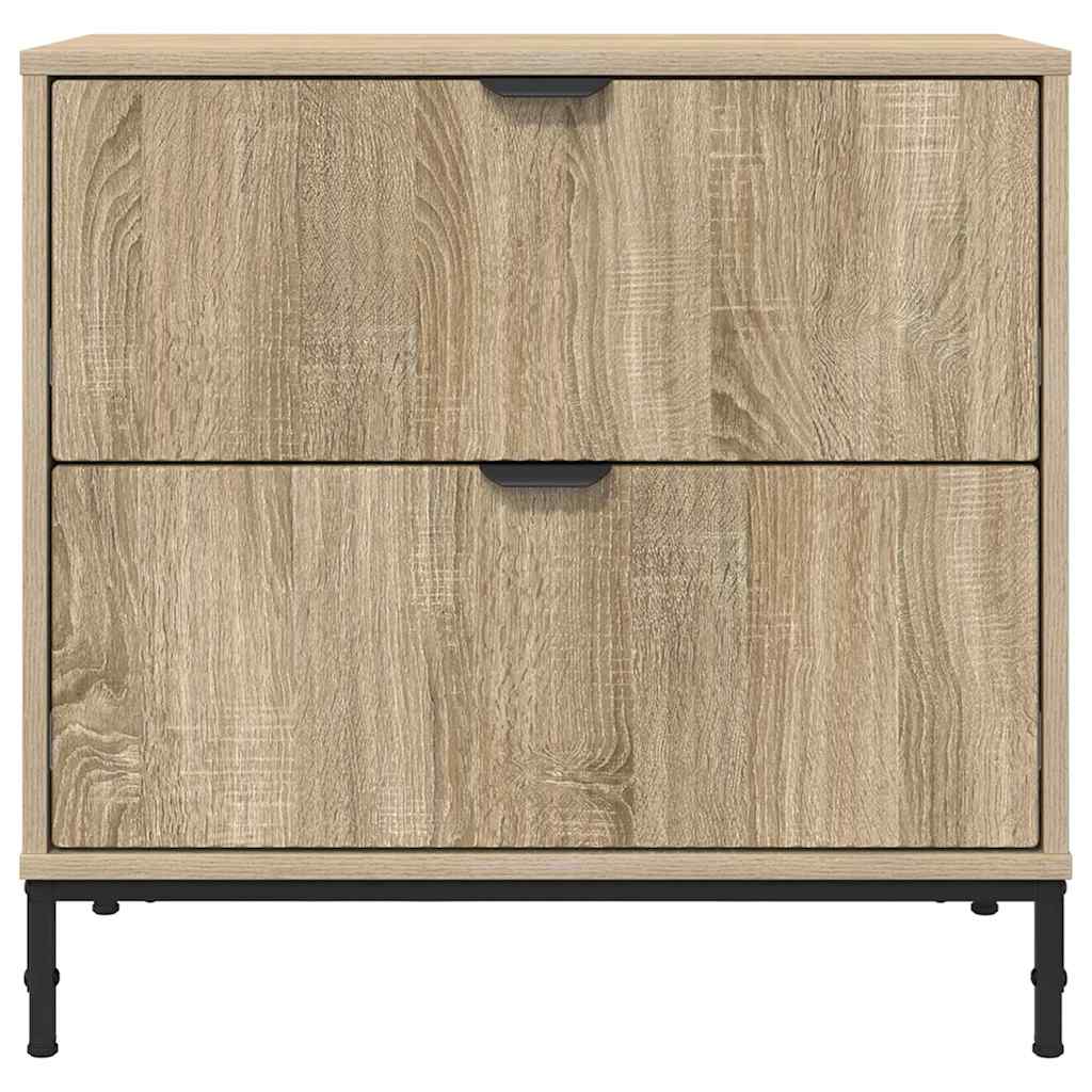 Nachtkastje Sonoma eiken 63.5 x 36 x 61 cm Bewerkt hout