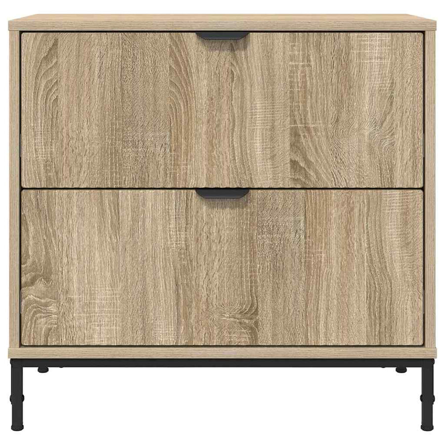 Nachtkastje Sonoma eiken 63.5 x 36 x 61 cm Bewerkt hout