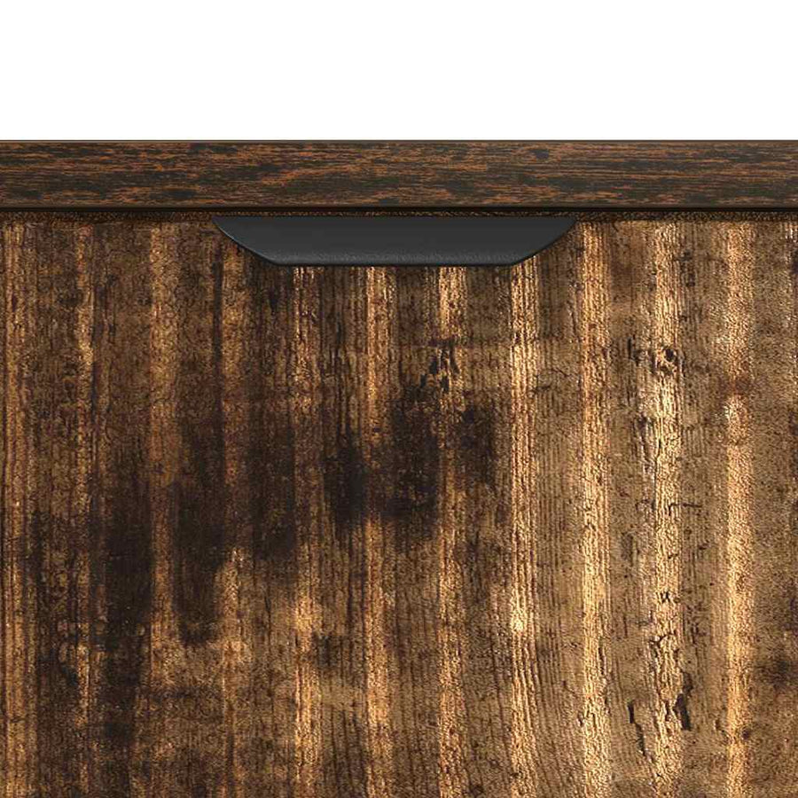 Nachtkastje Gerookt eiken 63.5 x 36 x 61 cm Bewerkt hout
