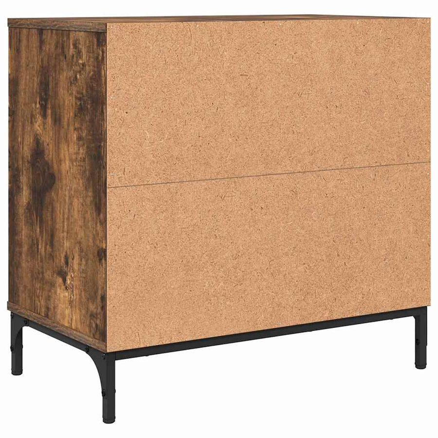 Nachtkastje Gerookt eiken 63.5 x 36 x 61 cm Bewerkt hout