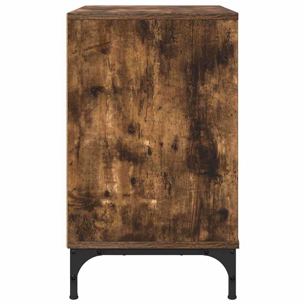 Nachtkastje Gerookt eiken 63.5 x 36 x 61 cm Bewerkt hout