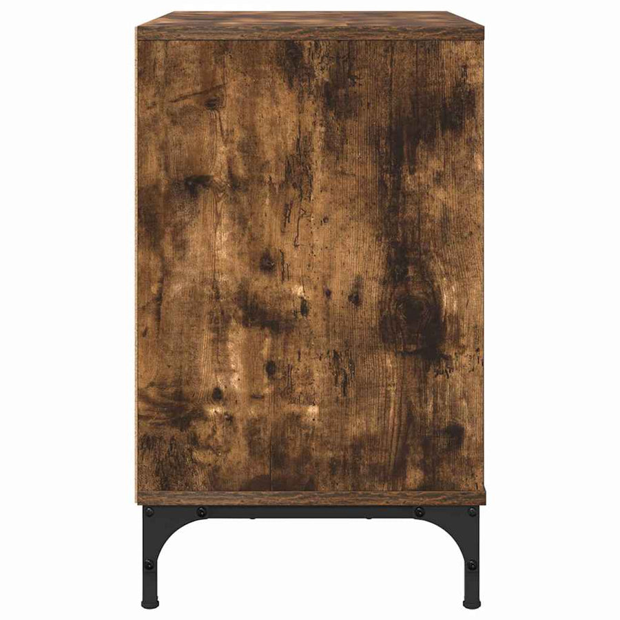 Nachtkastje Gerookt eiken 63.5 x 36 x 61 cm Bewerkt hout