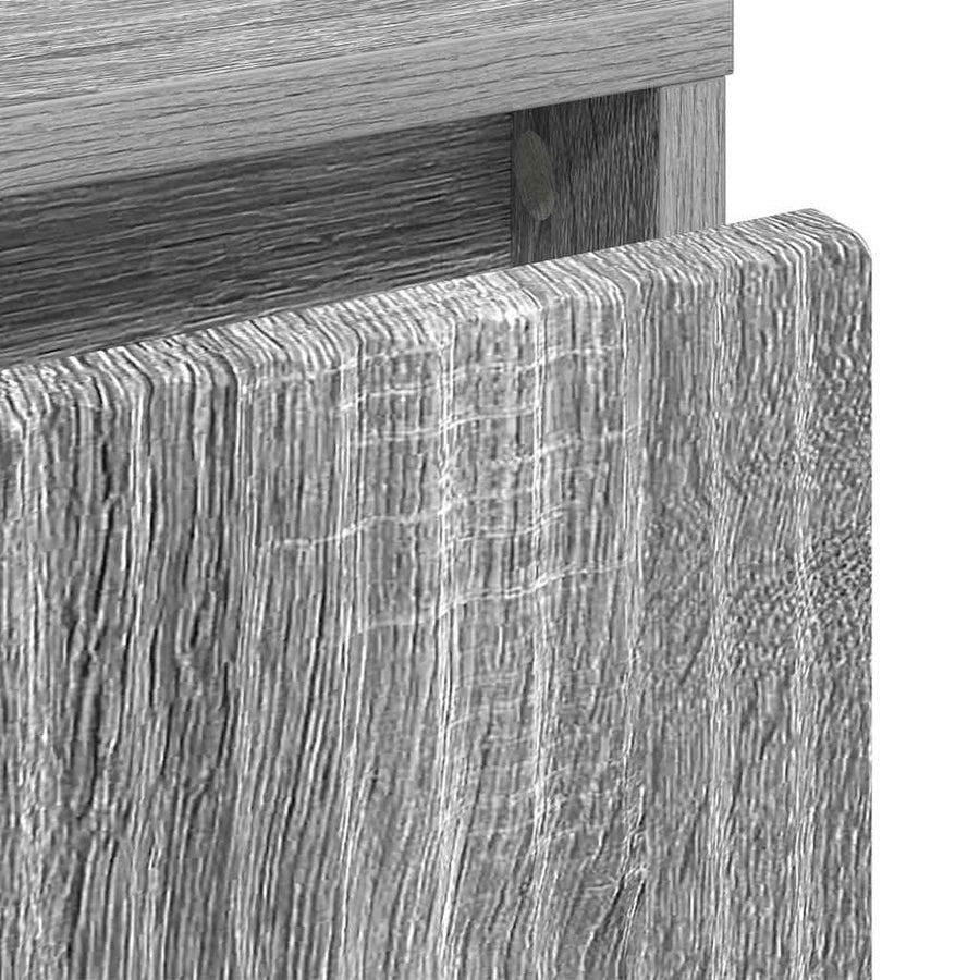 Nachtkastje Grijs sonoma 63.5 x 36 x 61 cm Bewerkt hout