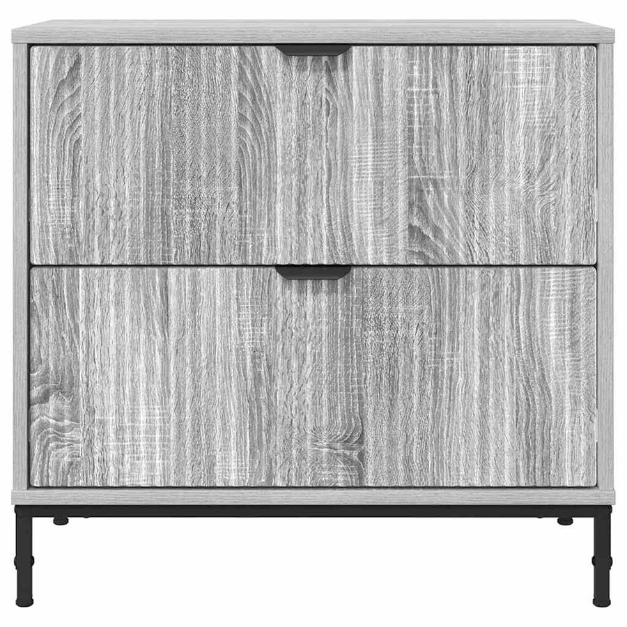 Nachtkastje Grijs sonoma 63.5 x 36 x 61 cm Bewerkt hout