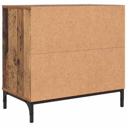 Nachtkastje met lade Oud hout 63.5 x 36 x 61 cm Bewerkt hout