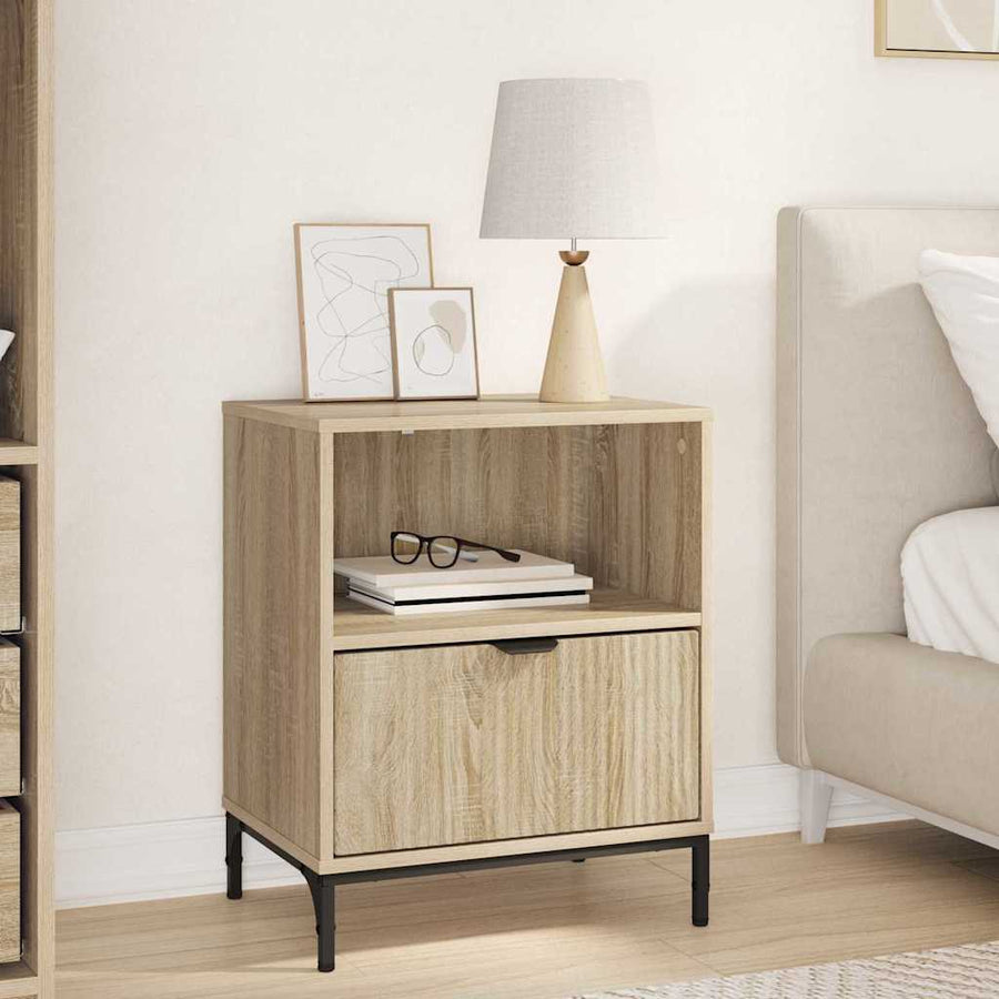 met lade Sonoma eiken 49 x 36 x 61 cm Bewerkt hout