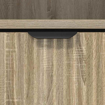 met lade 2 pcs Sonoma eiken 49 x 36 x 61 cm Bewerkt hout