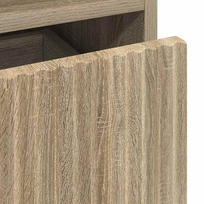 met lade 2 pcs Sonoma eiken 49 x 36 x 61 cm Bewerkt hout