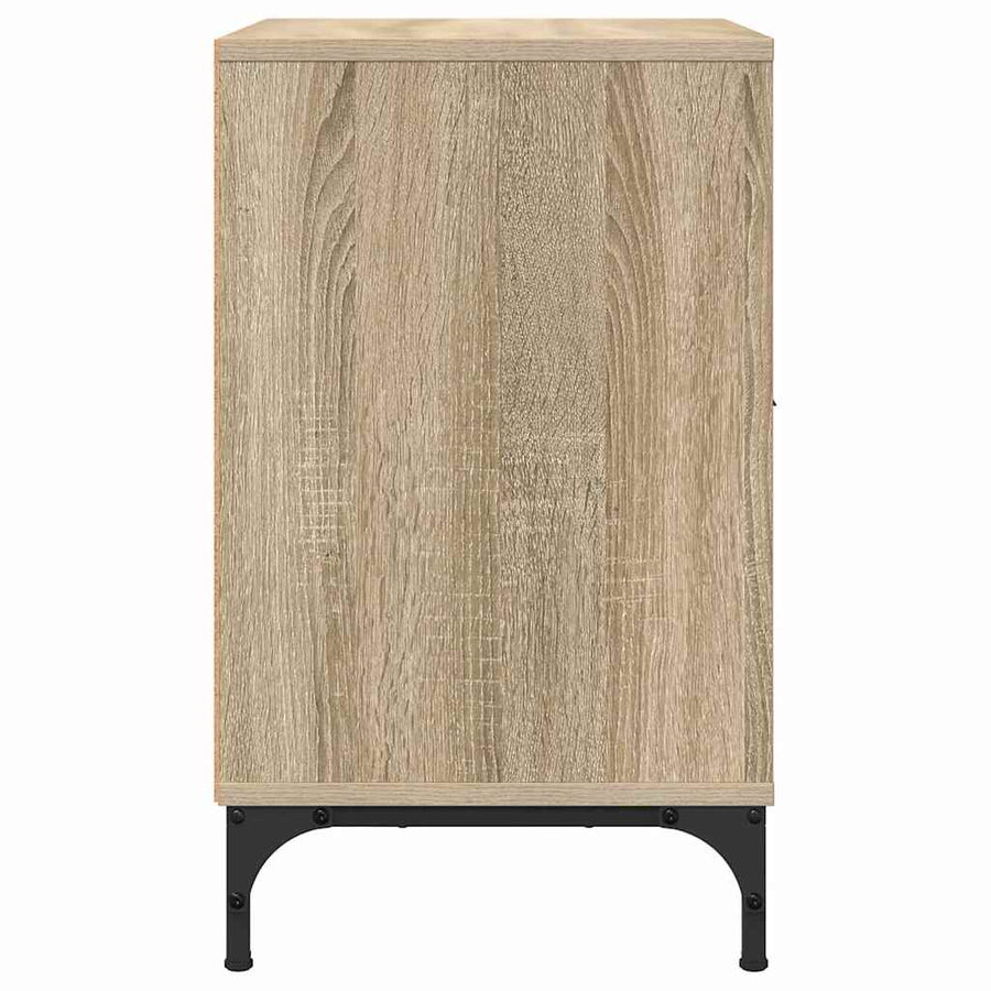met lade 2 pcs Sonoma eiken 49 x 36 x 61 cm Bewerkt hout