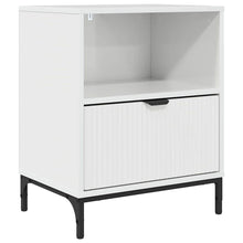 met lade Hoogglans wit 49 x 36 x 61 cm Bewerkt hout