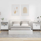 Bedside cabinets 2 pcs High gloss white 49 x 36 x 61 cm Engineered wood