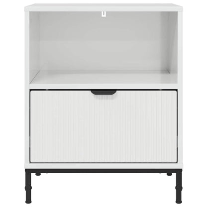 met lade 2 pcs Hoogglans wit 49 x 36 x 61 cm Bewerkt hout