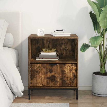 met lade Gerookt eiken 49 x 36 x 61 cm Bewerkt hout