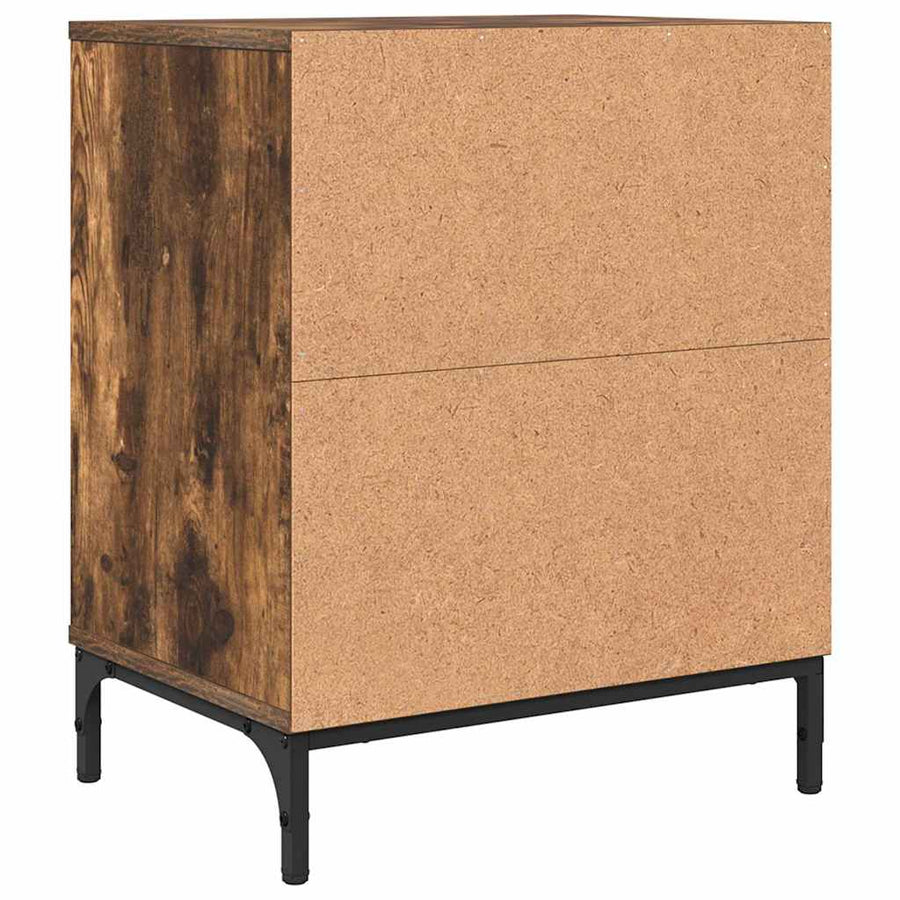 met lade Gerookt eiken 49 x 36 x 61 cm Bewerkt hout