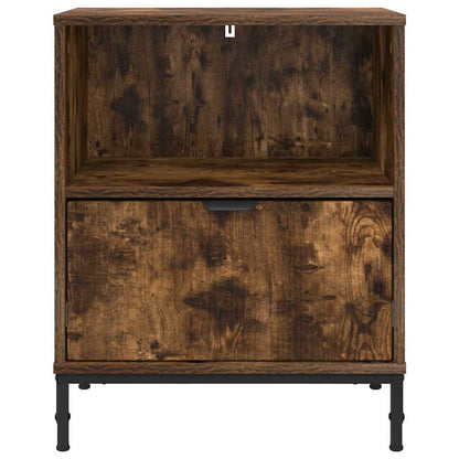 met lade Gerookt eiken 49 x 36 x 61 cm Bewerkt hout